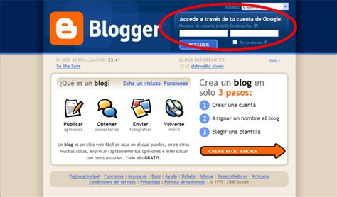 blogspot entrar.